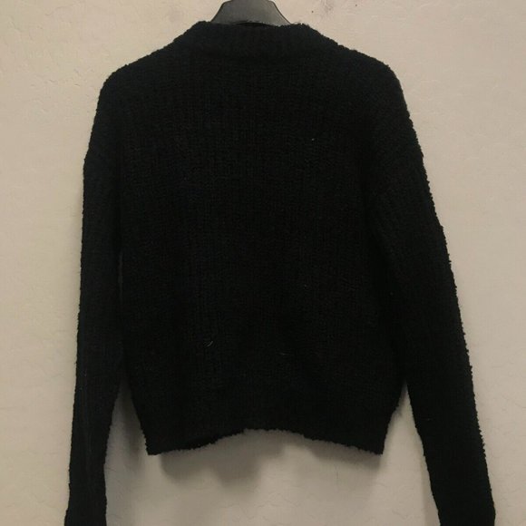 BLACK TAPE Women's Black Zip-up sweater Medium - Picture 2 of 3